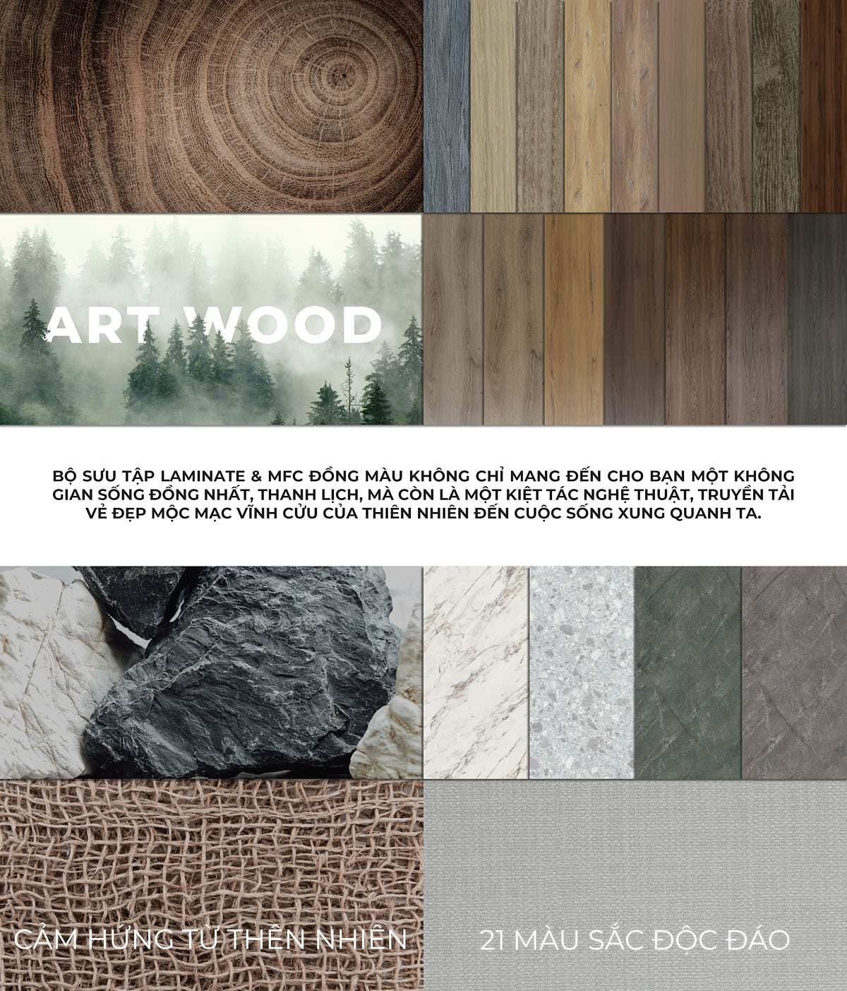 BST Đồng Màu Laminate & MFC (Art Wood)