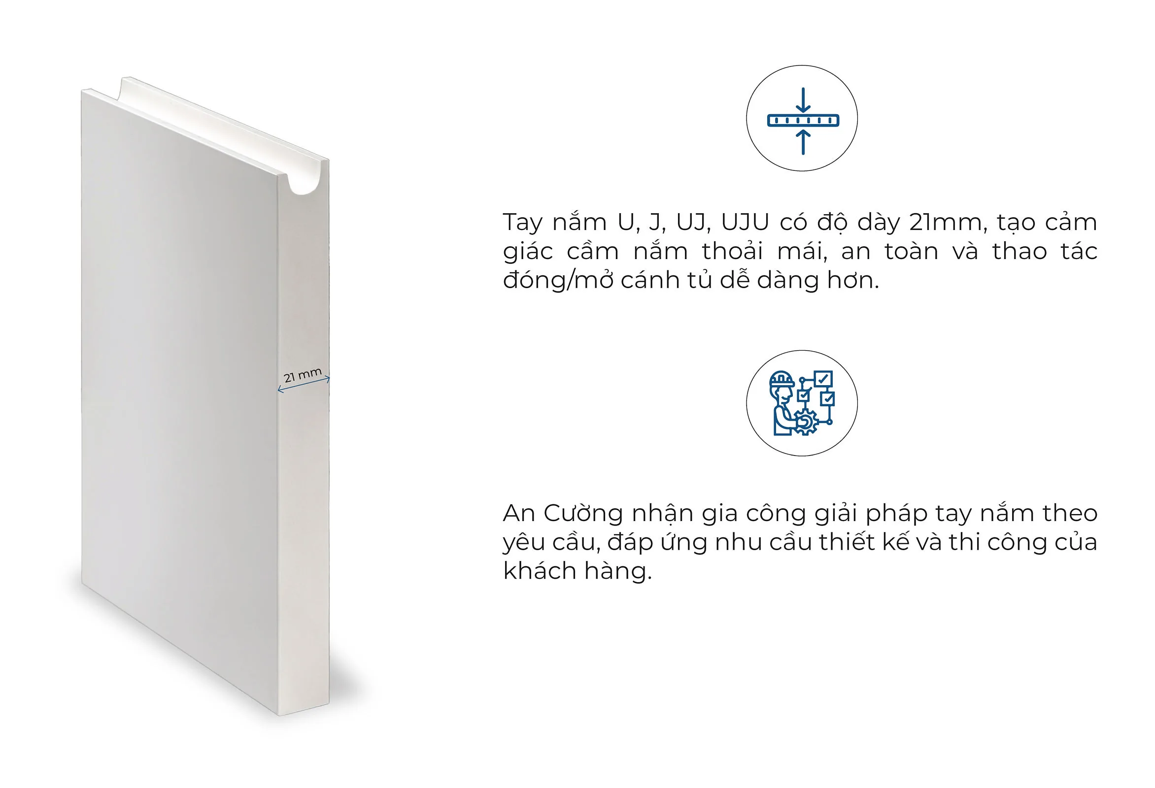 Giải Pháp Tay Nắm: Điểm Nhấn Tinh Tế Cho Không Gian Nội Thất - vật liệu Gỗ An Cường