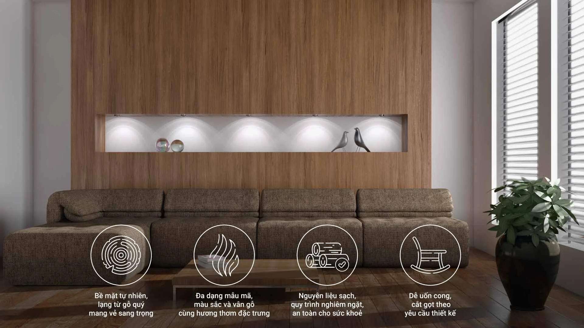 Gỗ MDF Phủ Veneer An Cường: Sự Kết Hợp Hoàn Hảo Giữa Lõi Gỗ Công Nghiệp Và Vẻ Đẹp Gỗ Tự Nhiên Dưới Góc Nhìn Kiến Trúc Sư - vật liệu Gỗ An Cường