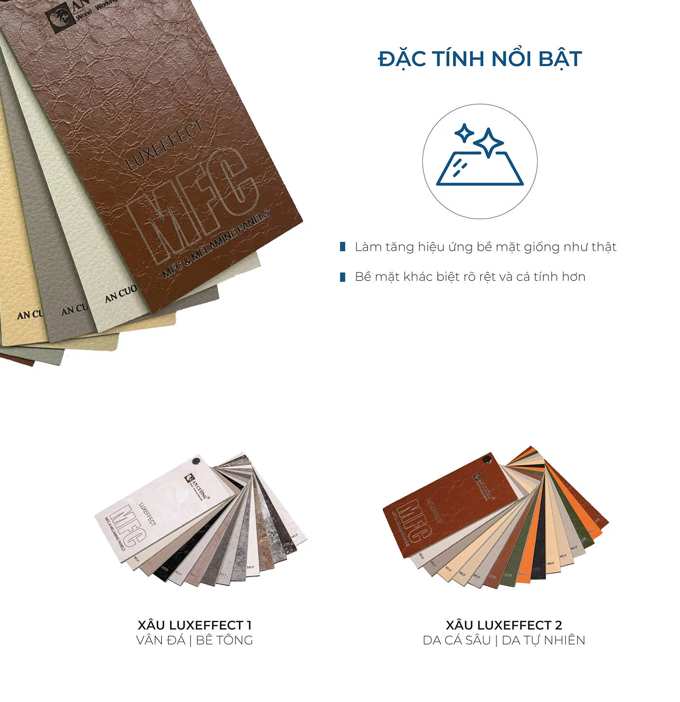 Trải Nghiệm Không Gian Đỉnh Cao Cùng Bộ Sưu Tập Bề Mặt Luxeffect Đột Phá - vật liệu Gỗ An Cường