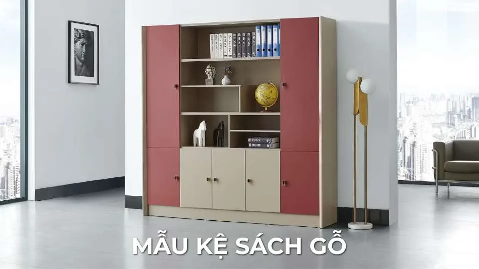 Mẫu Kệ Sách Đẹp Bằng Gỗ Công Nghiệp Và Cách Chọn Cốt Ván