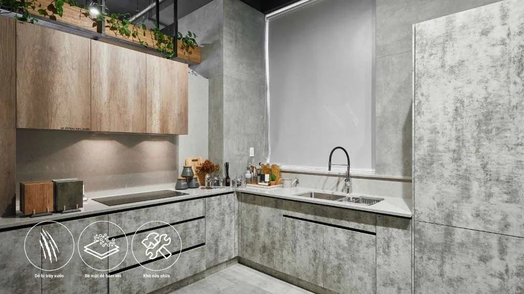 Mau Tu Bep Acrylic - vật liệu Gỗ An Cường