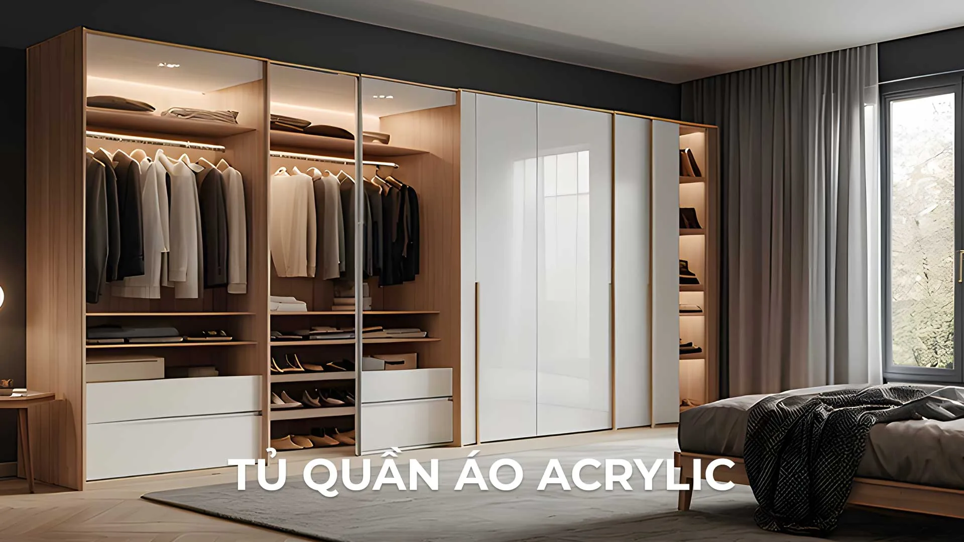 Mẫu Tủ Quần Áo Acrylic Đẹp: Cấu Tạo, Ưu Điểm Và Lưu Ý Cho Chủ Nhà