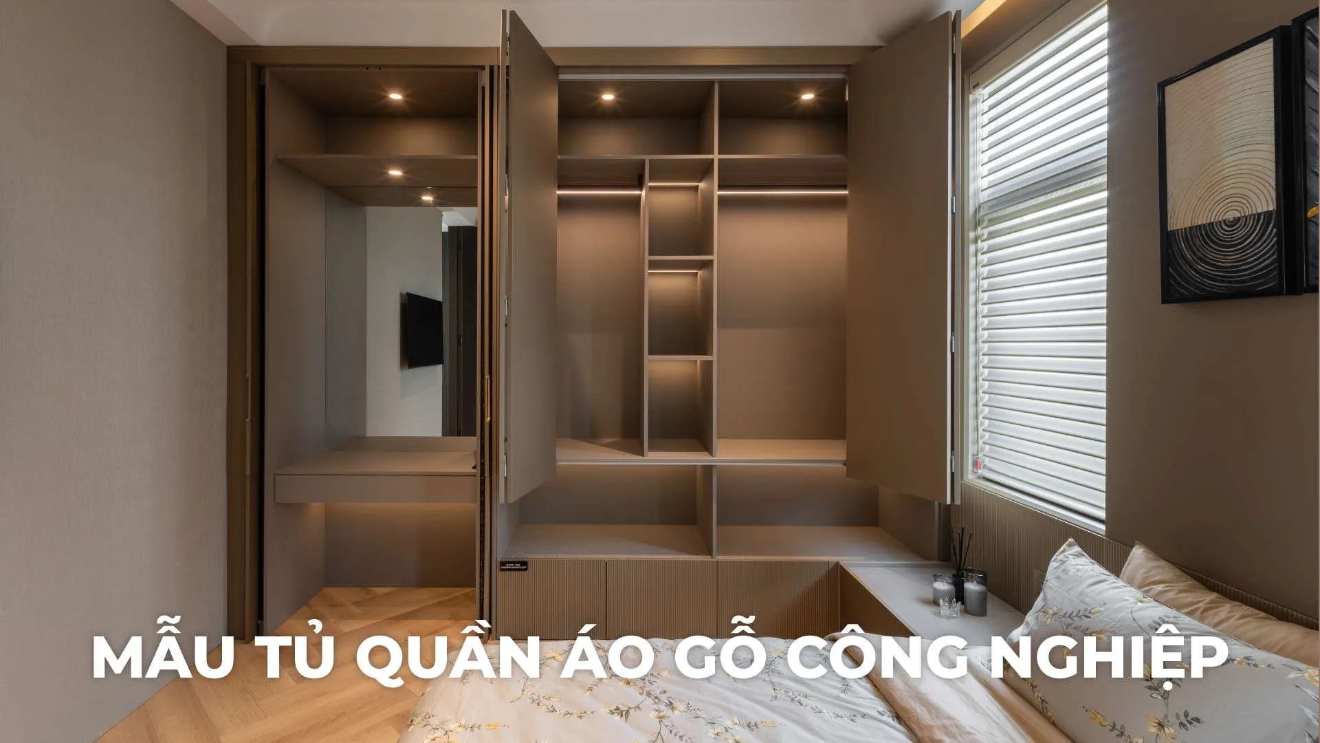 Tổng Hợp Mẫu Tủ Quần Áo Gỗ Công Nghiệp Bền Đẹp, Xu Hướng Lựa Chọn Cốt Ván Mới Nhất
