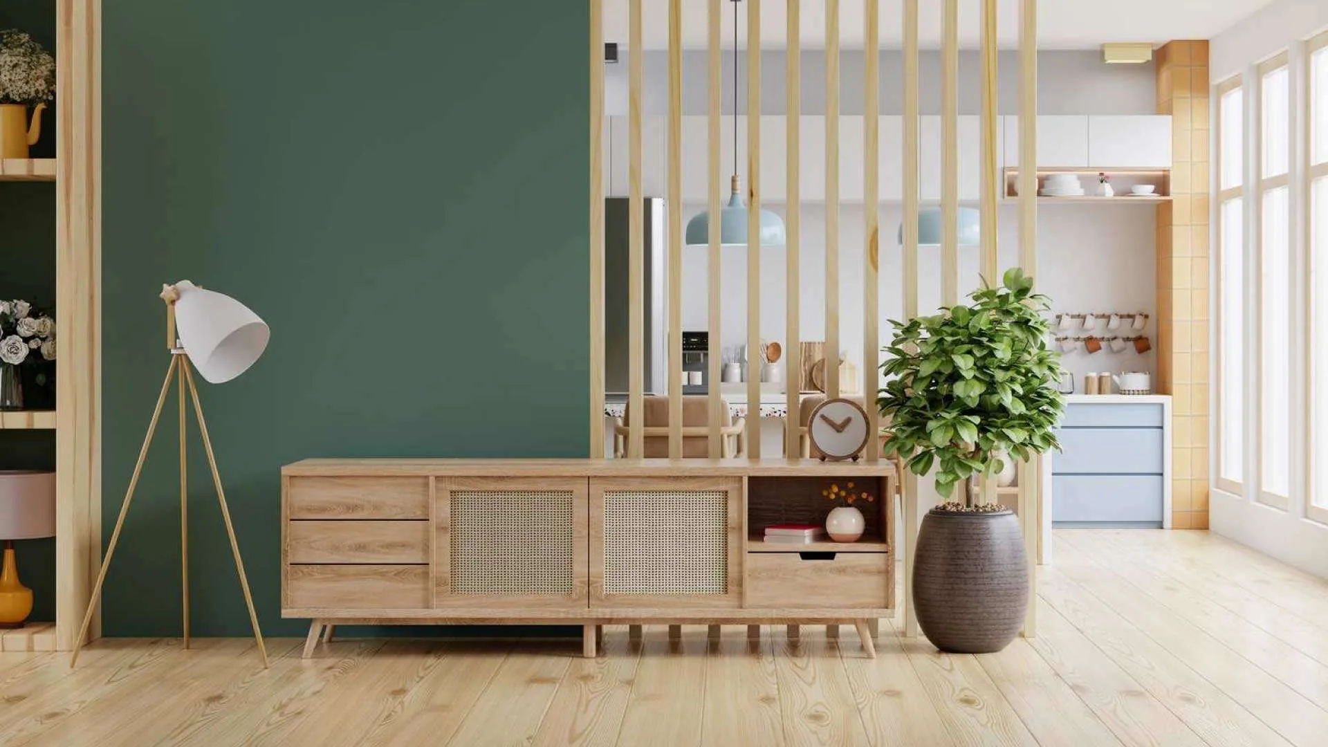 Tổng Hợp Các Mẫu Vách Ngăn Phòng Khách Đẹp, Hiện Đại, Tối Ưu Không Gian Sống - vật liệu Gỗ An Cường