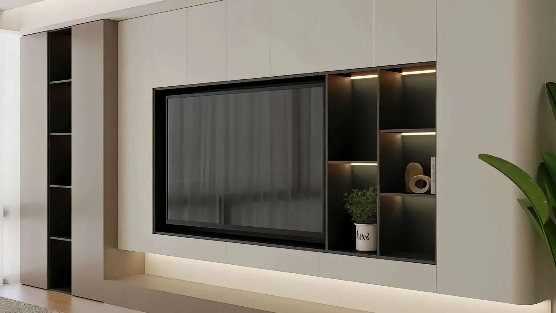 Tuyển Chọn Mẫu Vách Tivi Đẹp, Tiêu Chuẩn Kỹ Thuật Và Cách Đi Dây Điện Ngầm Thẩm Mỹ - vật liệu Gỗ An Cường