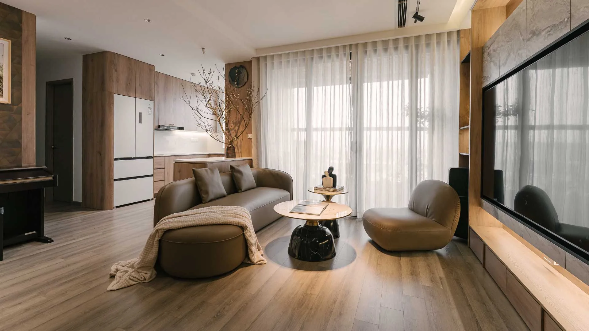 Bố Trí Tổng Thể Nội Thất Phòng Khách: Bí Quyết Vừa Đẹp Vừa Thực Dụng Cho Chủ Nhà - vật liệu Gỗ An Cường