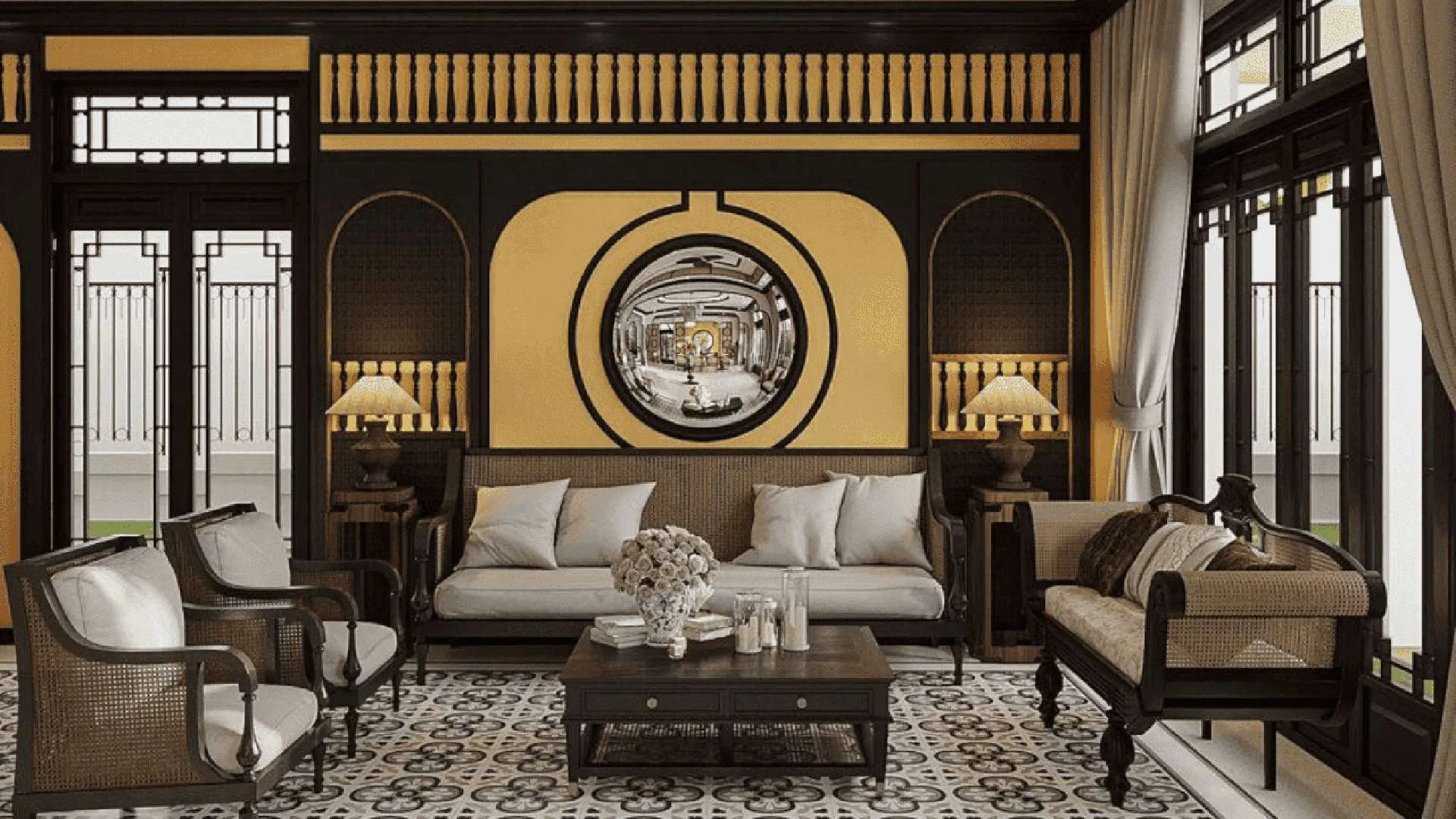 Phong Cách Nội Thất Indochine: Vẻ Đẹp Vượt Thời Gian Của Kiến Trúc Đông Dương - vật liệu Gỗ An Cường