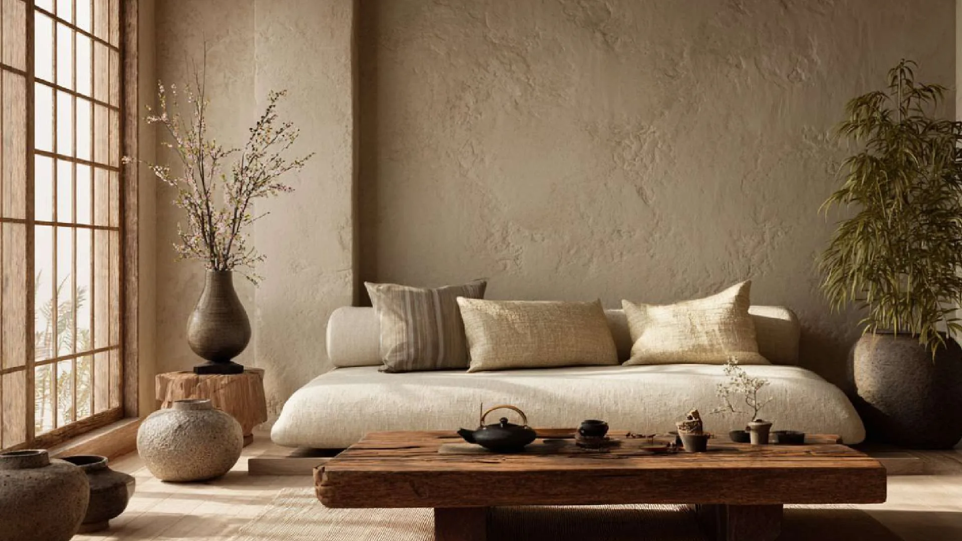 Phong Cách Nội Thất Wabi Sabi: Tìm Thấy Vẻ Đẹp Trong Sự Không Hoàn Hảo Và Dấu Ấn Thời Gian - vật liệu Gỗ An Cường