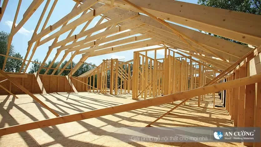 Ván OSB dùng làm kết cấu mái và vách trong xây dựng