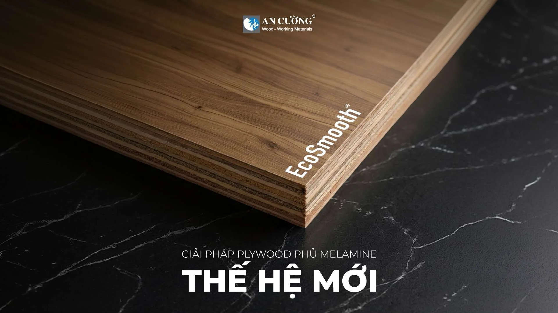 Ván Plywood EcoSmooth An Cường Phủ Melamine Phẳng Mịn