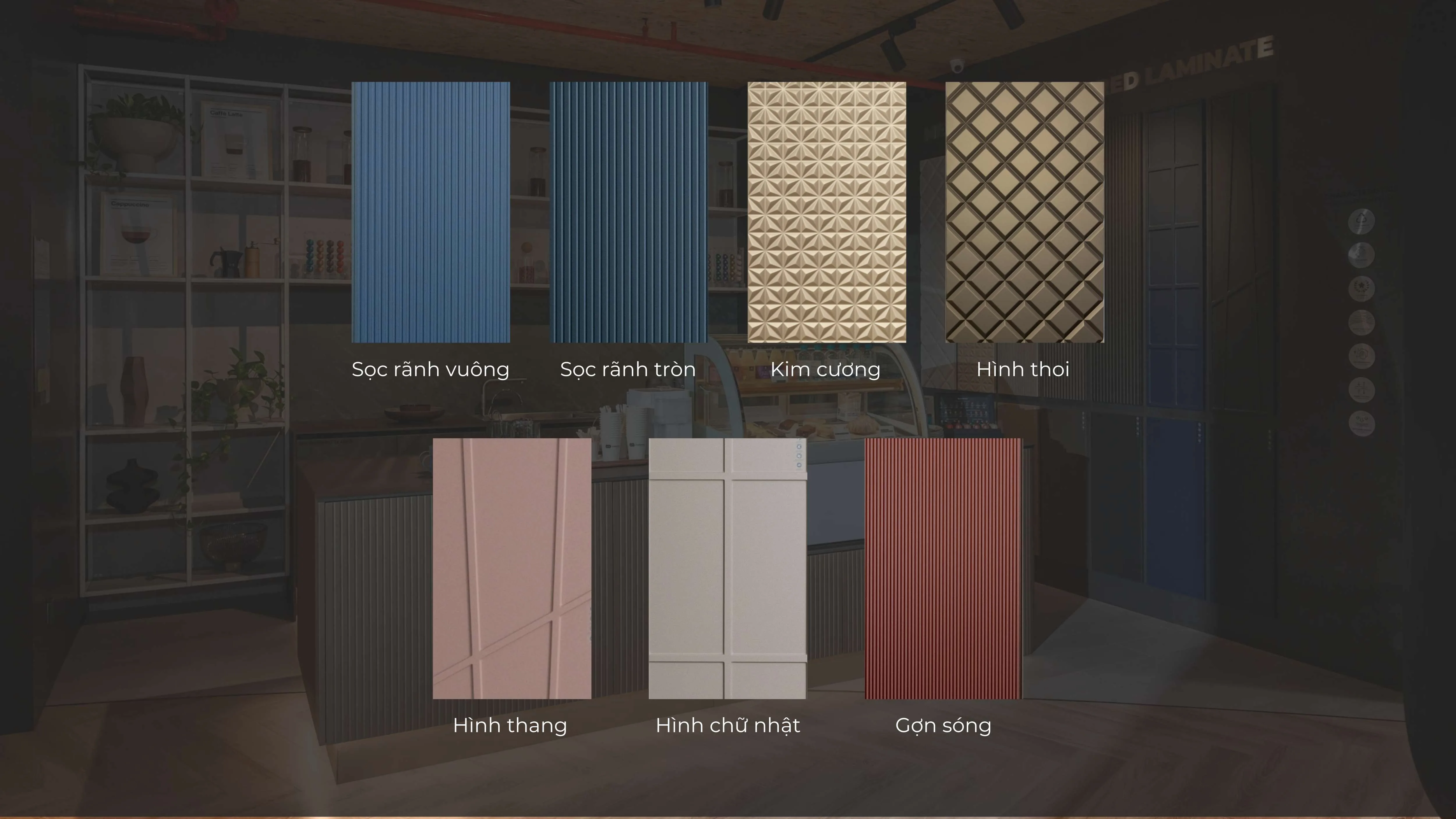 Bảng Màu Laminate Cao Cấp - vật liệu Gỗ An Cường