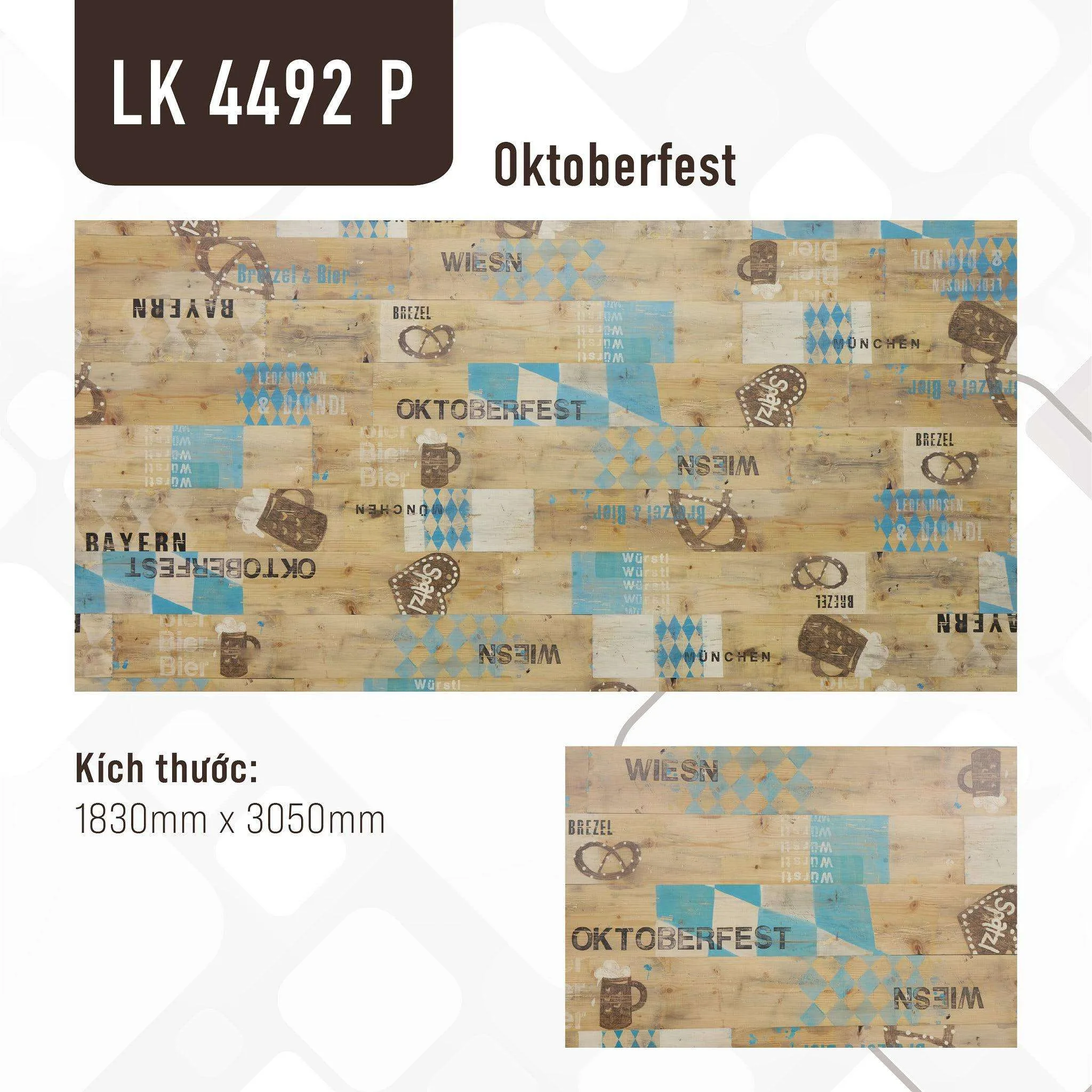 Bảng Màu Laminate Cao Cấp - vật liệu Gỗ An Cường