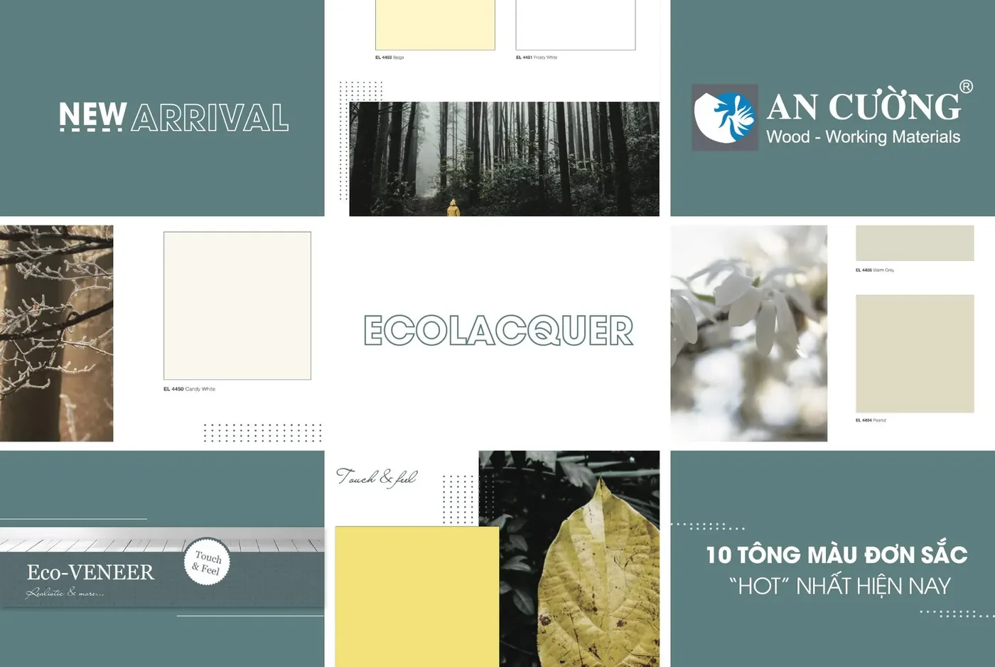 Eco Lacquer 10 tông màu đơn sắc hoàn toàn mới