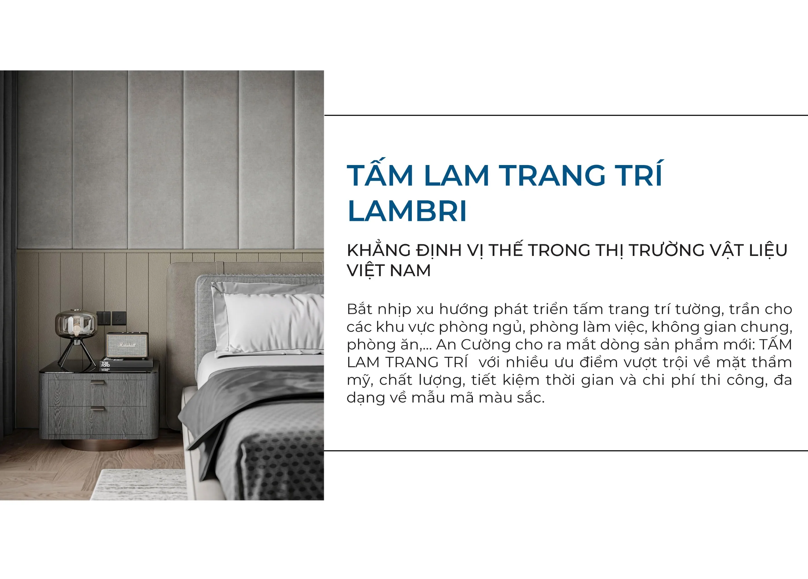 Tấm Trang Trí Lambri Là Gì? Đánh Giá Từ Kiến Trúc Sư Và Lưu Ý Thi Công - vật liệu Gỗ An Cường