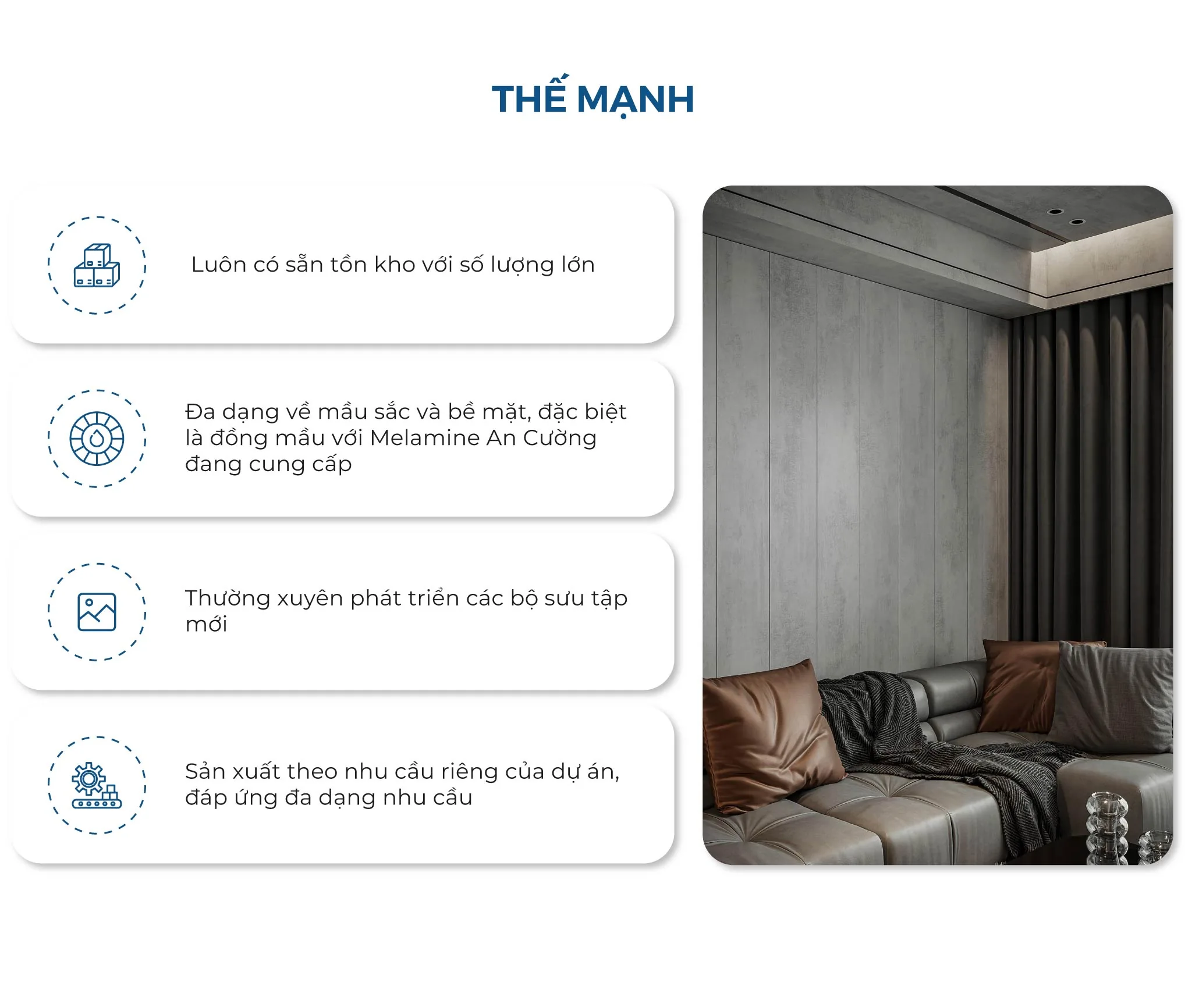 Tấm Trang Trí Wall & Ceiling Khổ Lớn: Giải Pháp Ốp Tường Và Trần Liền Mạch - vật liệu Gỗ An Cường